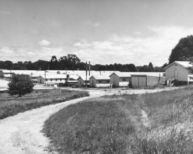 Migrant Hostel on Capital Hill in Canberra - photo courtesy National Library, an22840215-v