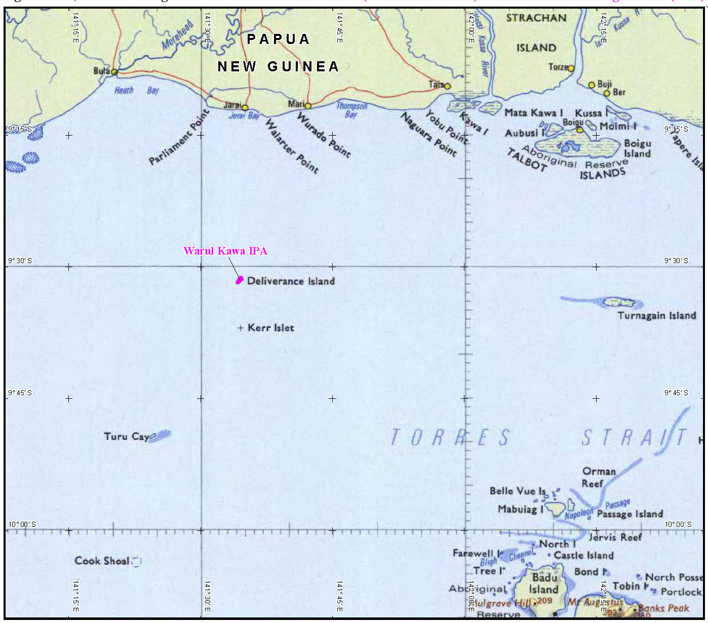Map of Torres Strait