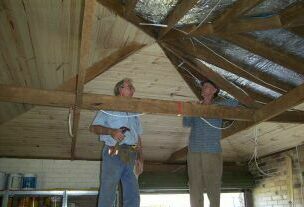 Ian and yours truly under the rafters