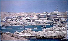 The Harbour of Lüderitz - click to read more about Lüderitz